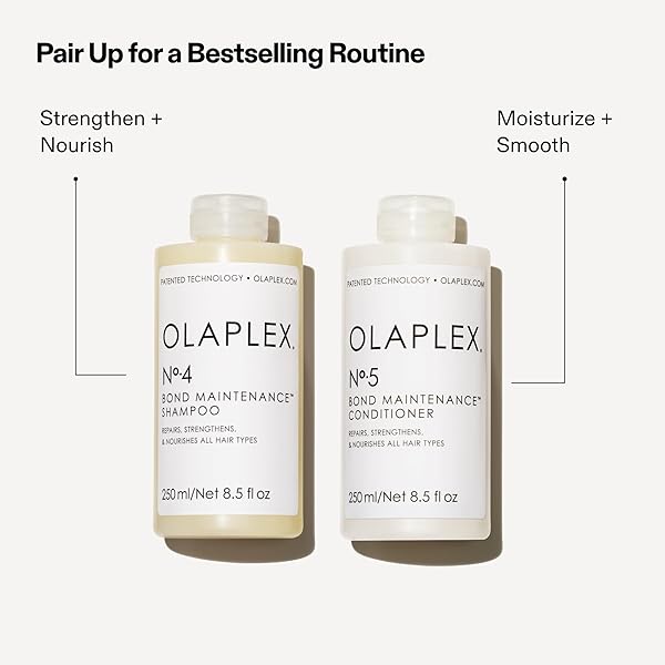 OLAPLEX NO. 5 BOND MAINTENANCE CONDITIONER, REPAIRS, STRENGTHENS, & NOURISHES ALL HAIR TYPES, LEAVING HAIR FEELING SOFT & ADDS SHINE, 8.5 FL OZ”