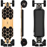 MEEPO Bamboo Series Off-Road All Terrain Electric Skateboard, Ultra-Long 20-31 Miles Range Mountain Board, Highest 28-32 MPH Top Speed,155-175mm Wheels, Professional for Adult Riders