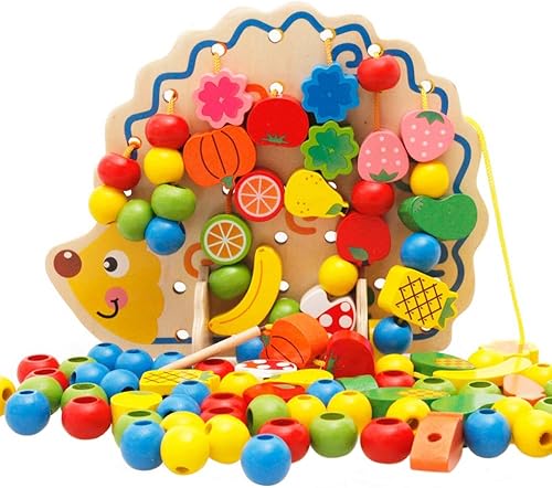 Download Wingeri Les Enfants Aiment Les modèles de Jouets Amusants Jouet en Bois de laçage de Perles de Fruit, Fruits de hérisson en Bois Légumes Enfants Jouet Amusant laçage ficelant des Perles PDF