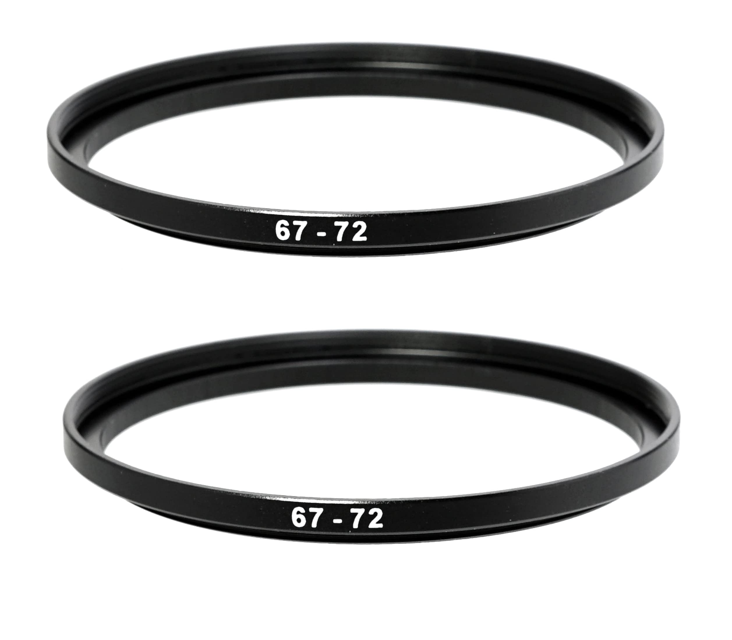 Photo 1 of (2 Pcs) 67-72MM Step-Up Ring Adapter, 67mm to 72mm Step Up Filter Ring, 67mm Male 72mm Female Stepping Up Ring for DSLR Camera Lens and ND UV CPL Infrared Filters