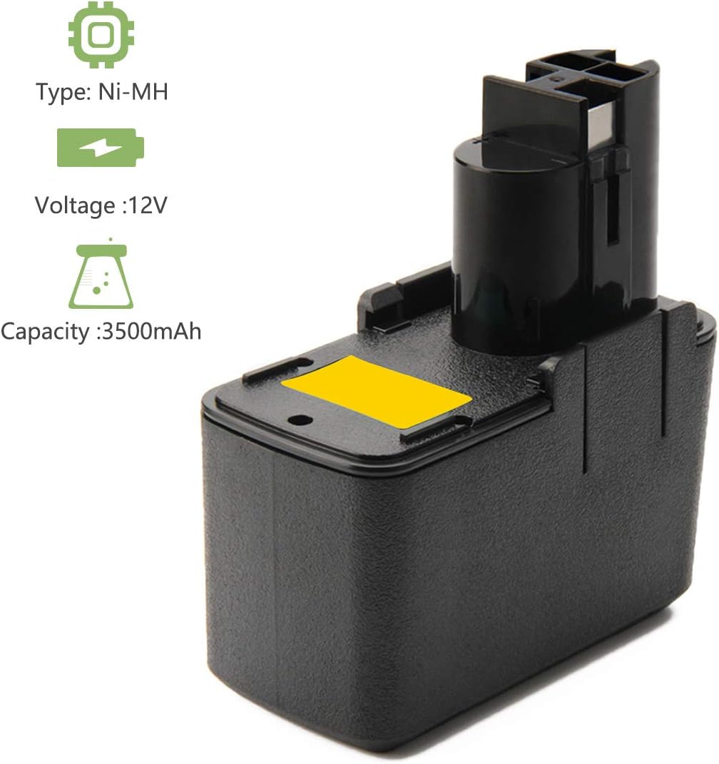Joiry 12V 3500mAh Ni-MH Battery Compatible with Bosch 3300K BAT011 PSR120 BH1214H BH1214L BH1214MH 2607335055 2607335081 2607335090 2610910405 2607335071 GSB12 VSE-2 GSR12V - Image 3