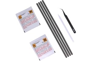 LEFIX 4 x Non-Slip Bumper Feet Strips Kit(Plastic Scribe,Tweezers,2 Surface Wipes) for Dell Inspiron 5368 5378 5379 |7368 7375 7378 |7000 7460 7472 7560 7572 |Inspiron 15 7569 7579|DIY Feet for HP Laptops