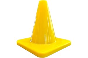 LVL10 SPORTS LVL10 Pro Training Cones - Heavy and Tough Cones for Sports Training and More - Durable, Sturdy and Weather-Resistant - 6” and 2"