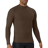 LWISMIL Compression Shirt Men Long Sleeve Turtle Neck Athletic Base Layer T-Shirts Moisture-Wicking Compression Tops