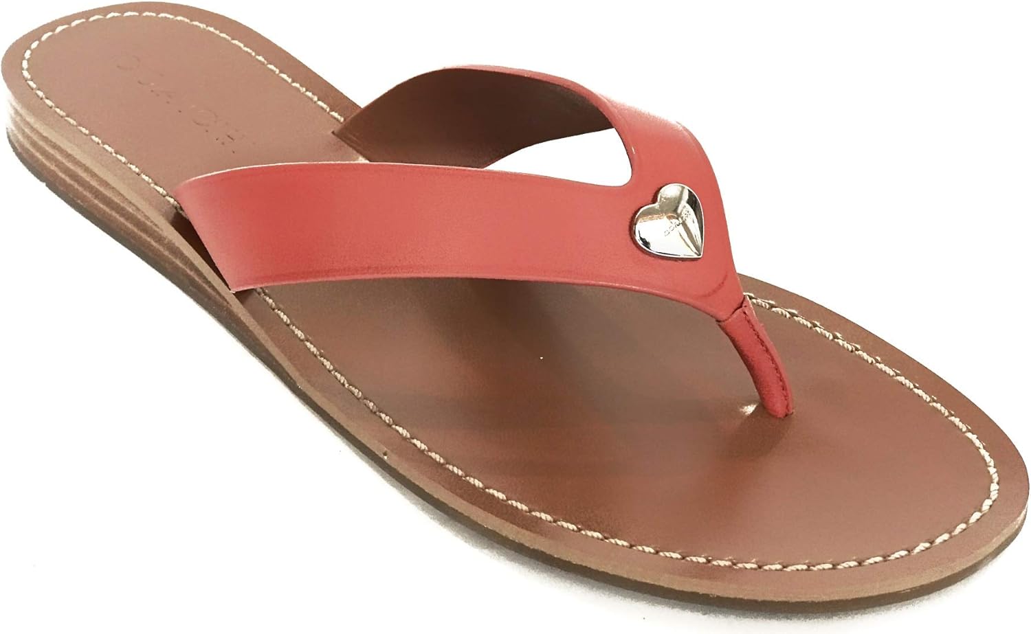 red coach flip flops