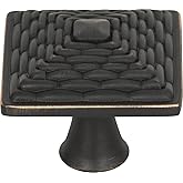 Atlas Homewares 237-VB 1-1/4-Inch Mandalay Square Knob, Venetian Bronze