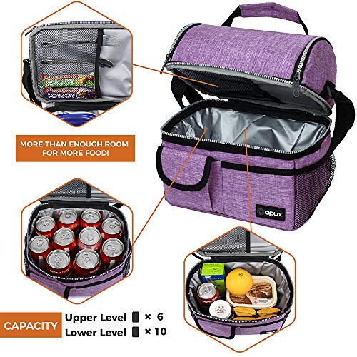 large lunch bolsa with shoulder strap