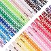 BENECREAT 72PCS 9 Inch(23cm) DIY Nylon Coil Flower Zipper Lace Zippers for DIY Sewing Tailor Craft Bed Bag, Practical length 7.8