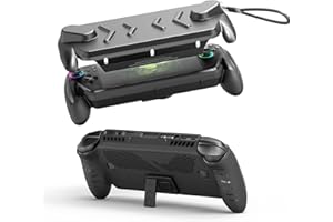 JDDWIN Full Protective Case for ASUS ROG Xbox Ally & ROG Xbox Ally X 7" 2025 with Kickstand, ABS &TPU Case with Detachable Front Shell Cover,Shockproof Anti-Scratch Non-Slip Grip Wrap