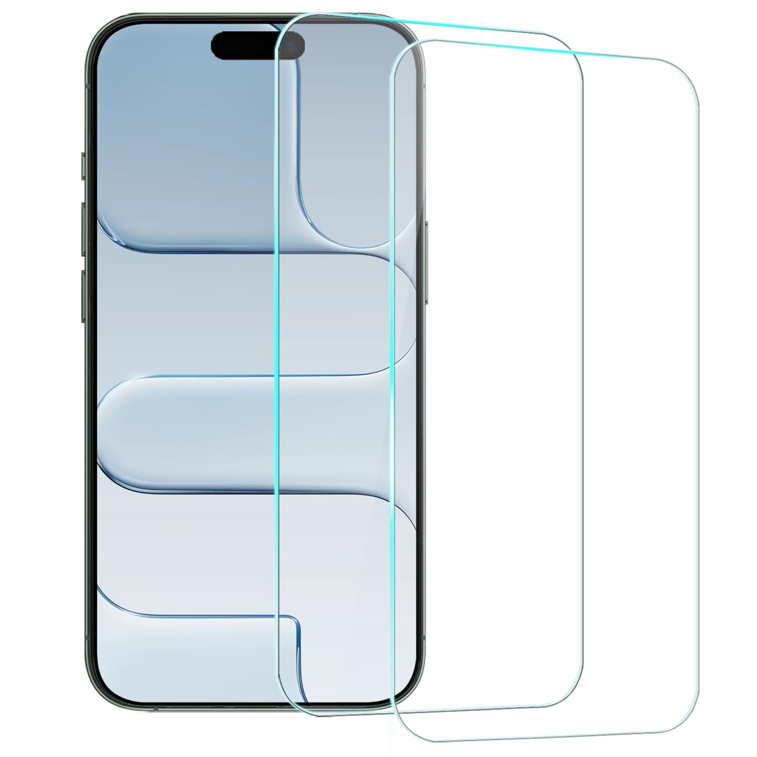 Photo 1 of TENOC Screen Protector for iPhone Air, 2-Pack Clear 9H Tempered Glass Film Cover Sensor Protection Case Friendly for 6.5 inch