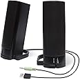 PC USB Powered Monitor Speaker Sound Bar 3.5mm Audio Wired Soundbar Speaker Converts to Vertical Desktop Speaker CL-SPK20037