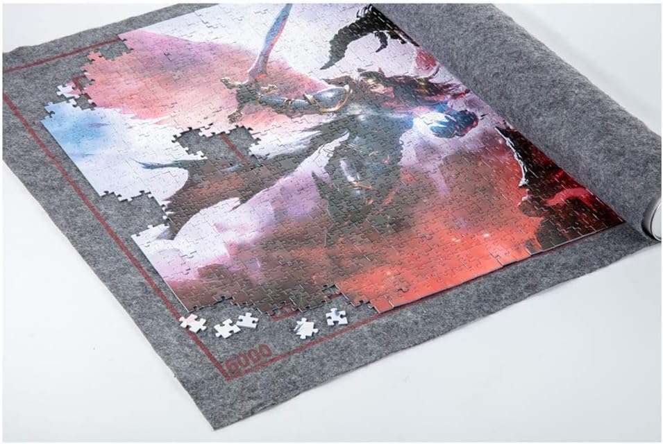DSACXZ Jigsaw Puzzle Roll Mat, Puzzle Saver Store 500 1000 1500 Pieces Felt Puzzle Mat, No Folded Creases Puzzle Storage Puzzle Saver, Up To 1,500 Pieces (Size : 1500pcs)