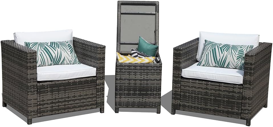 Amazon Com Patiorama Patio Porch Furniture Sets 3 Pieces Pe