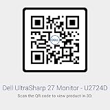 Dell U2724D UltraSharp 27 Inch QHD 1440p 120Hz IPS Black USB-C Monitor Silver view 6