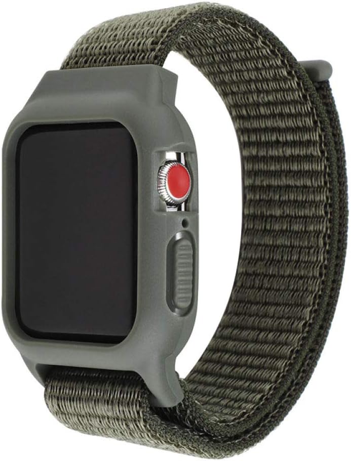 WTYCHS Sport Nylon Loop Bracelet,Watch Band Protective Case Cover,for Apple Watch 4 5 Strap Case 38 42mm Watchbands Accessories 40 44mm for Iwatch 3 2