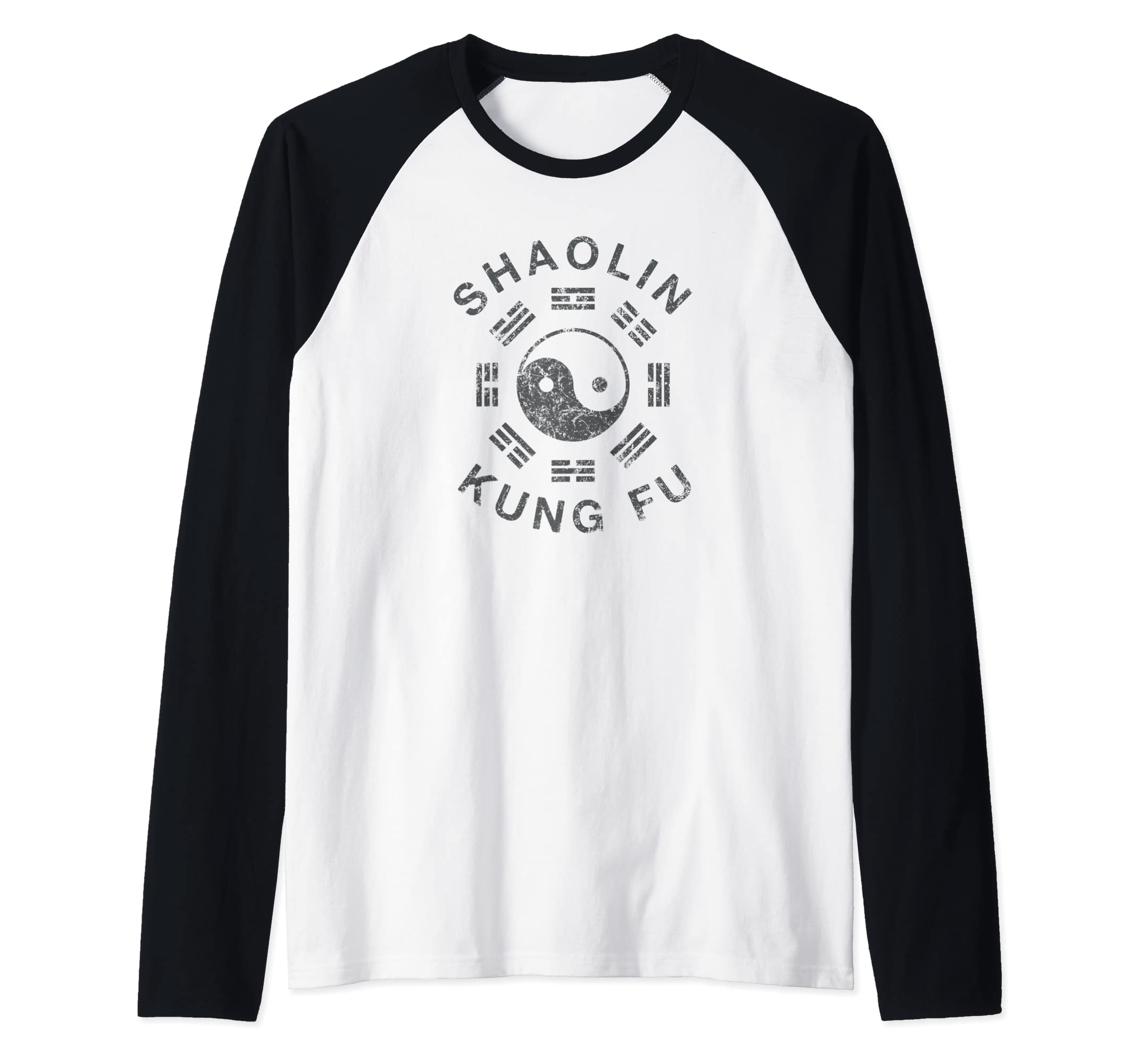 Shaolin Kung Fu Martial Arts Training Raglan Baseball Tee
