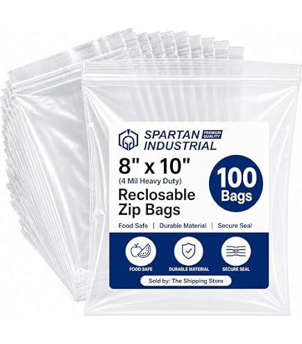 Amazon.com: 200 Count - 6x9 (4 Mil Heavy Duty) Thick Clear