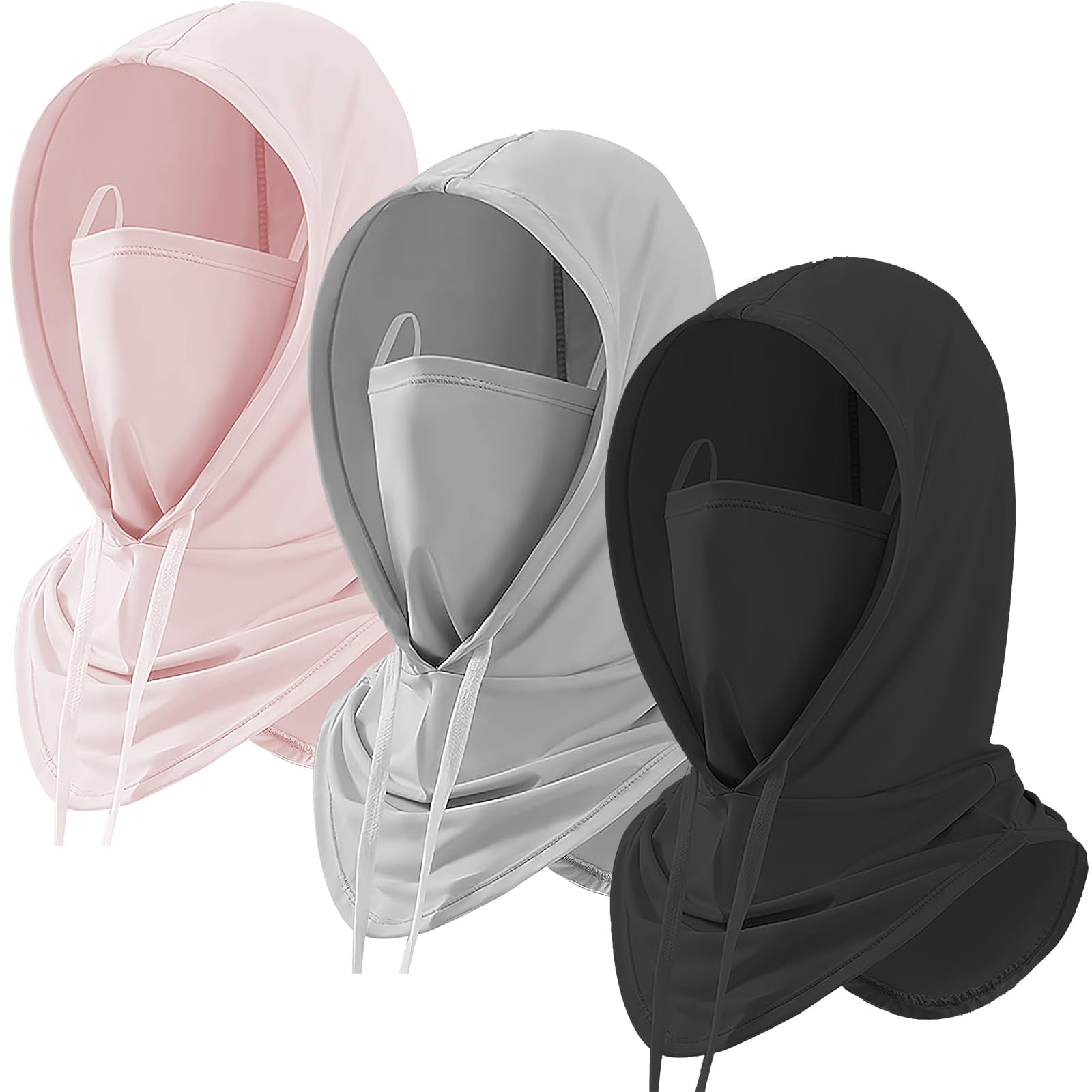 Photo 1 of Yearntown 3 Pack Summer Balaclava UPF 50+ UV Sun Protection Hood Breathable Full Head Fac Mask for Men Women Motorcycle