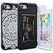 TORU CX PRO Compatible with iPhone SE 2020/iPhone 8/iPhone 7 Case - Protective Dual Layer Wallet with Hidden Card Holder + ID Card Slot Hard Cover & Mirror - Dreamcatcher