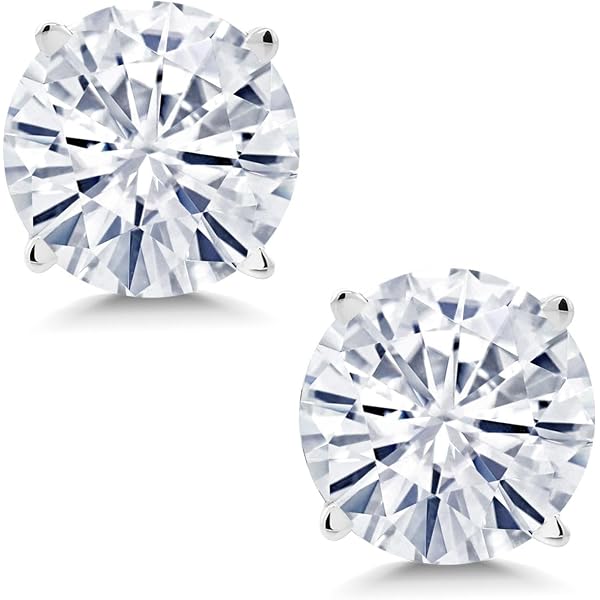 Boucles D'oreilles Martini En Zircon/moissanite - 1 Carat Au Total, Style Haut De Gamme, Neuf Sans Emballage