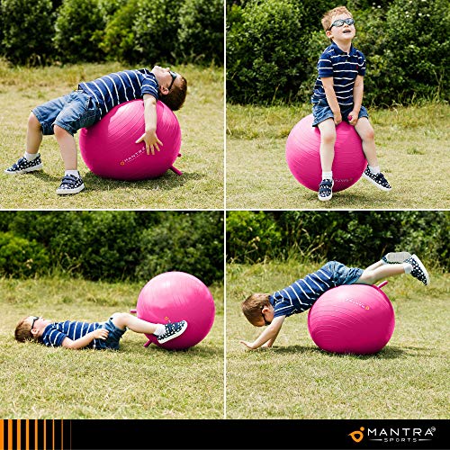 Pelota Saltarina De Equilibrio Con Bomba – Juguete De PVC Para Niños De 3+ Años, Capacidad De 100 Kg, Ideal Para Ejercitar El Equilibrio Y La Coordinación