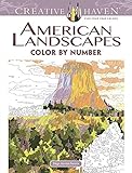 Creative Haven American Landscapes Color by Number Coloring Book (Creative Haven Coloring Books) by Diego Jourdan Pereira