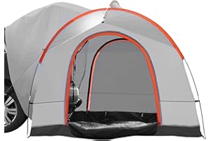 VEVOR SUV Tent for Camping, Waterproof PU2000mm Spacious Double Layer Design for 5-8 Person, SUV Camping Tent with Mesh Windo