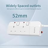 PARTH 2 Way Surge Protected Extension Lead 5m 2 Gang with Switch UK 13A view 6