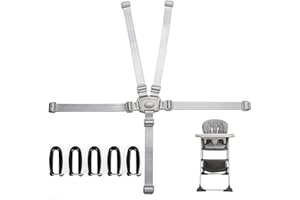 High Chair Straps Replacement Compatible with Graco - 5 Point Harness Straps for High Chair, Straps Length Adjustable Highcha