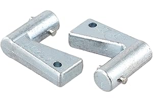 JCB 47401 Battery Isolator Disconnect Key, 2-Pack Metal Replacement Key for JCB Machinery Excavators and Dumpers Including 10