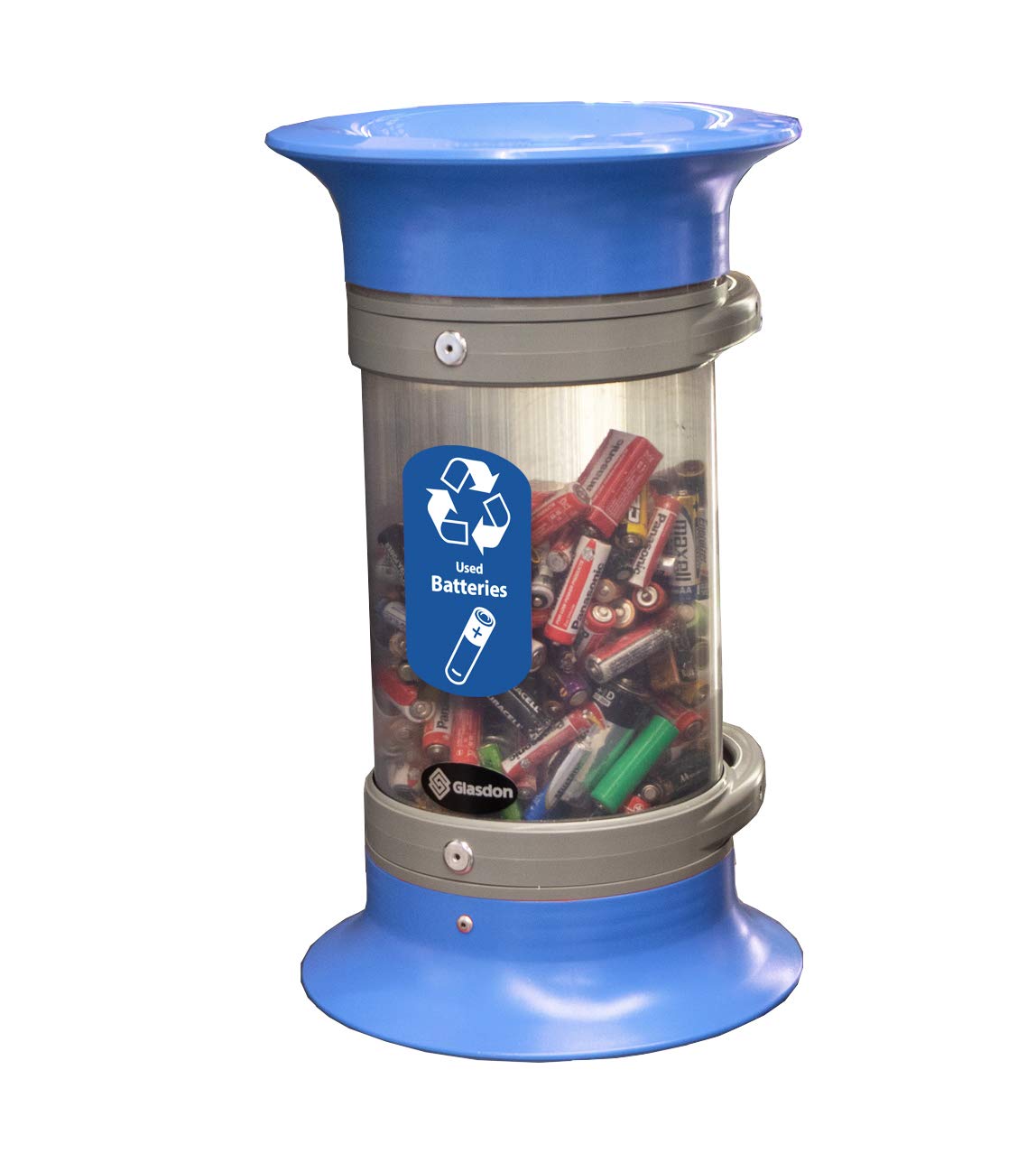 Glasdon CThru 5Q Battery Recycling Tube (Blue) Small Battery