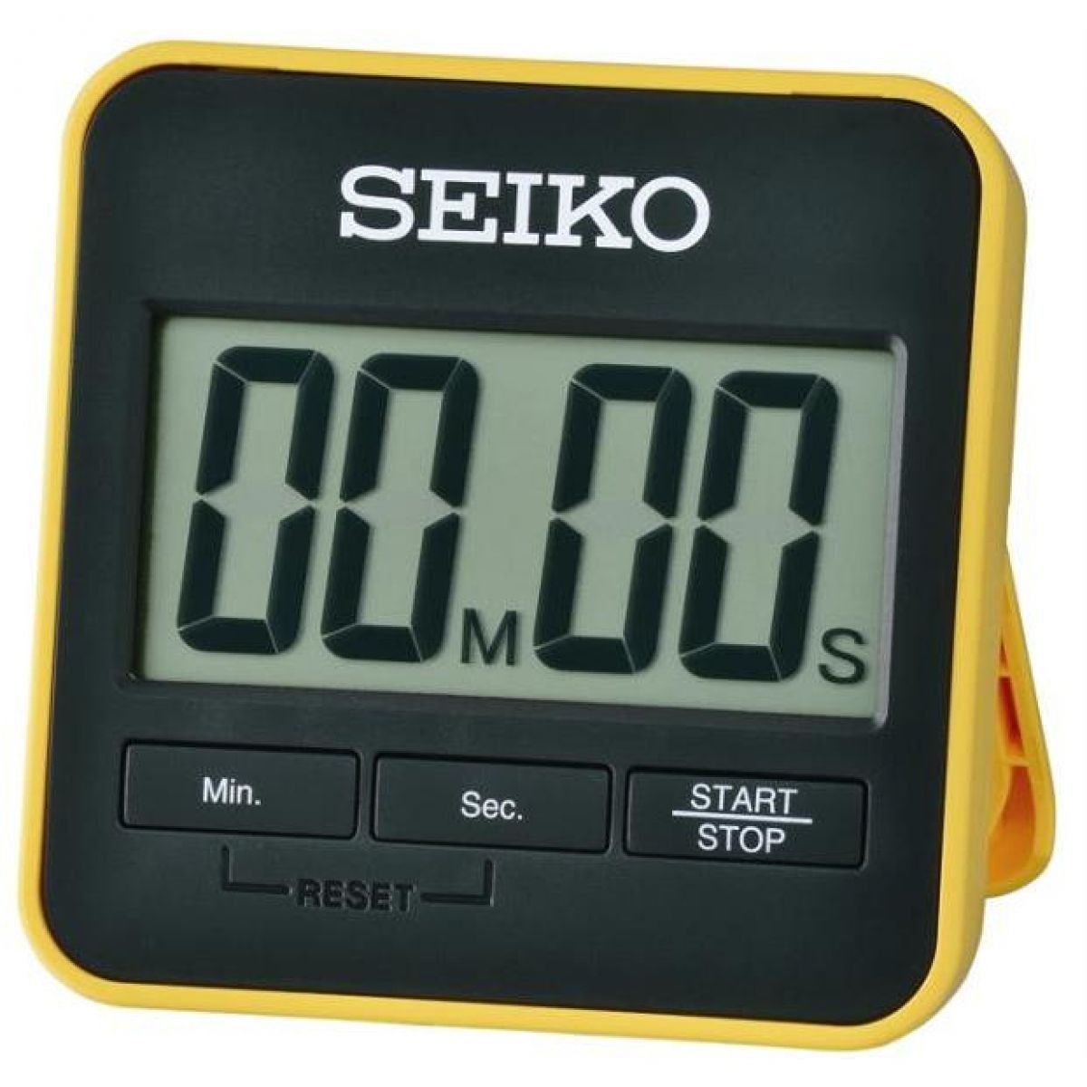 Seiko Digital Countdown Timer and Stopwatch, Plastic, Yellow