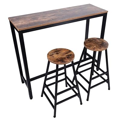 Vintage Industrial Pub Bar Table Set with Bar Zambia Ubuy