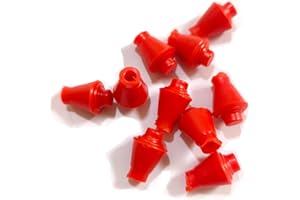 LEONARK Fencing Practice Sword Tips Foil/Epee Rubber Replacement Tips (for Practice Blades only) - Pack of 10