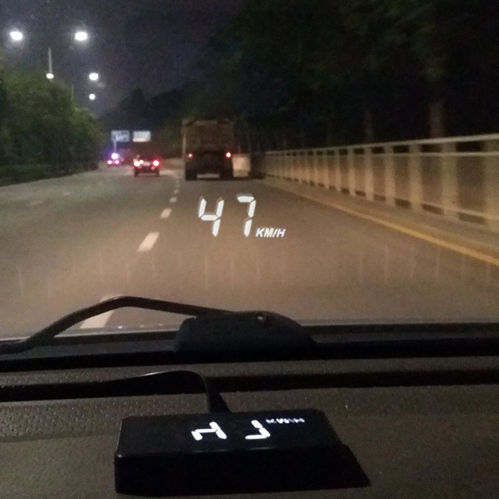 SHEROX 3.5 Car HUD Head Up Display with OBD2/EUOBD Interface Plug