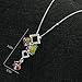 OSIANA Ice Cube 18K White Gold Plated Fashion Pendant Necklace Made with Crystal 18