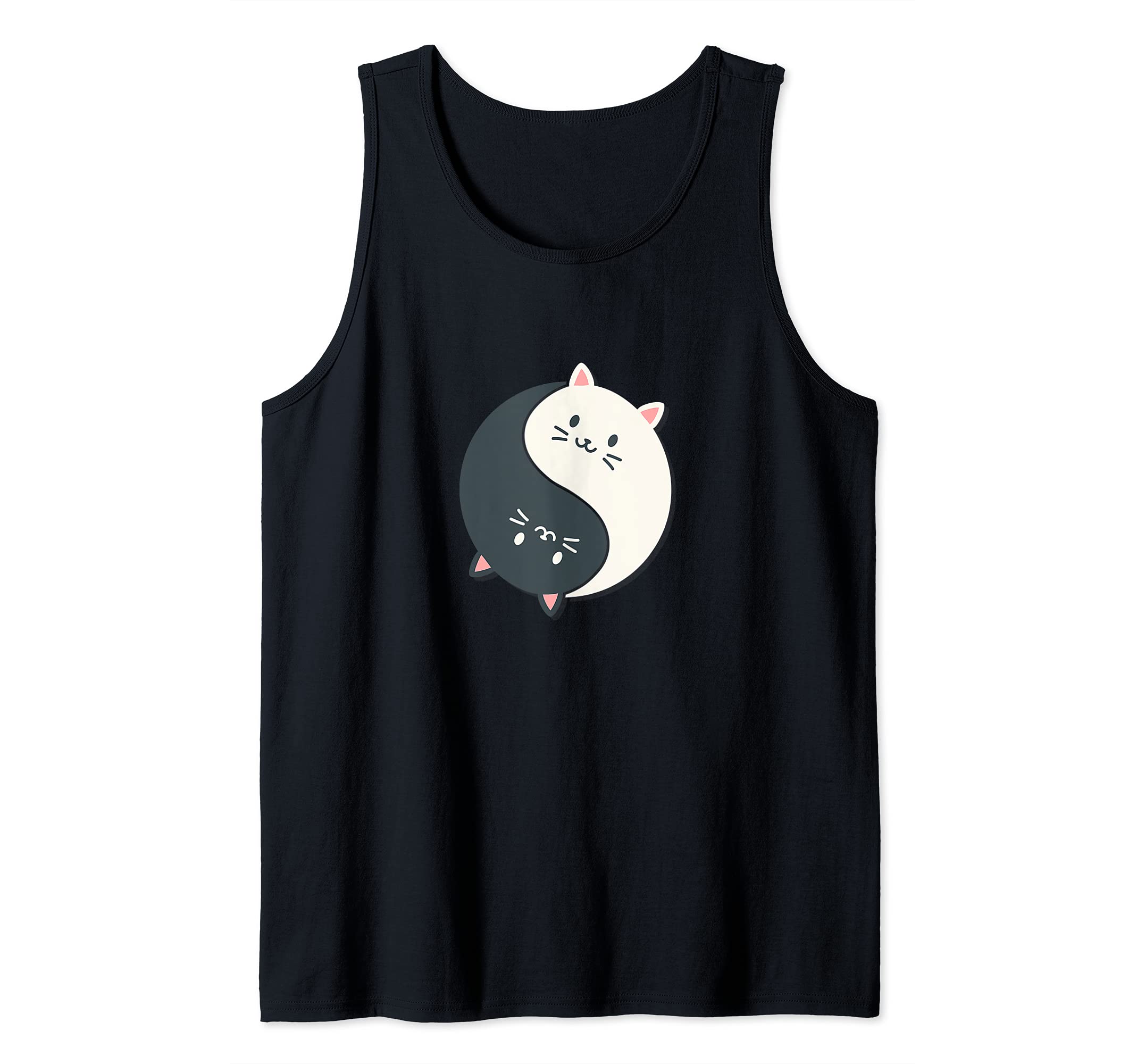 Yin Yang signs with cute cats I Karma Yoga Cat Tank Top