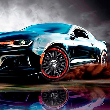 UNIVERSALE COPRI Radzierblenden LUXURY NERO 15 POLLICI NISSAN modelli