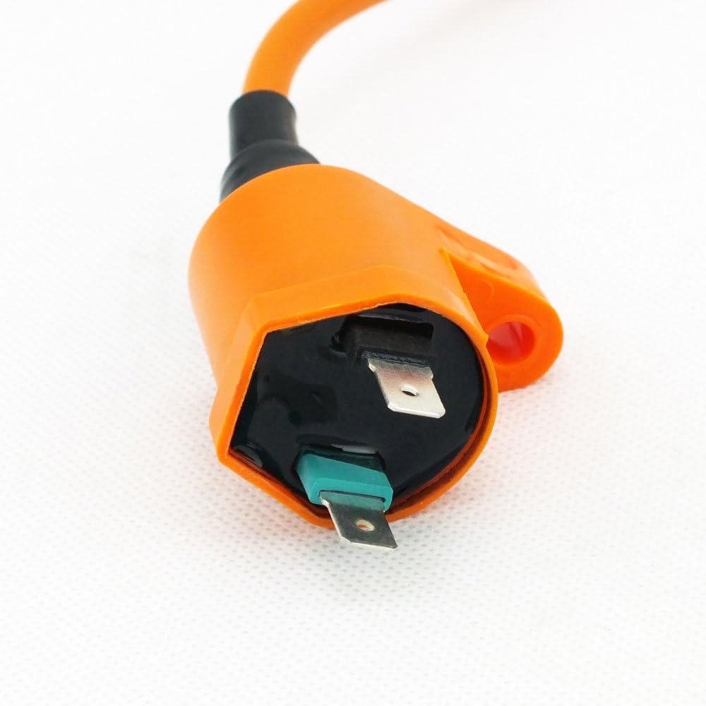 QAZAKY Performance Racing Ignition Coil + Spark Plug A7TC + 5 Pins CDI Compatible with GY6 4-Stroke 50cc-110cc 125cc 150cc Scooter ATV Go Kart Moped Quad Pit Dirt Bike 139QMB 152QMI 157QMJ XR50 CRF50 - Image 4