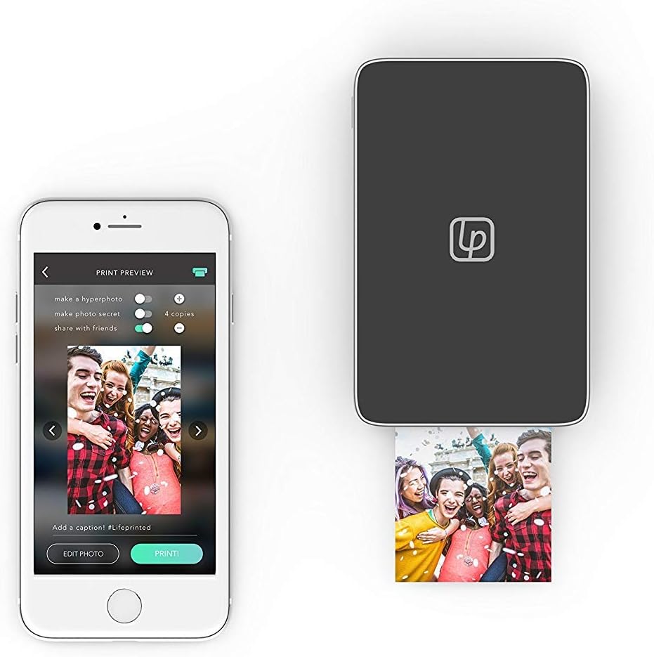 lifeprint 2x3 portable photo and video printer for iphone and android