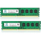 16GB (2X8GB) PC3-12800U DDR3-1600 UDIMM 2Rx8 DIMM RAM DDR3 8GB 1600MHz SDRAM 240-Pin 1.5V CL11 Non-ECC Desktop PC Memory Kit DIMM