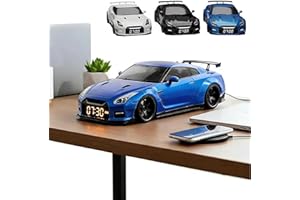 Car Alarm Clock, Alarm Clock Sport Car - Realistic Engine & Light Effects, Race Cars Clocks with Crystal Clear Led Display Sc