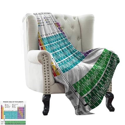 Amazon Com Renteriadecor Periodic Table Soft Blanket