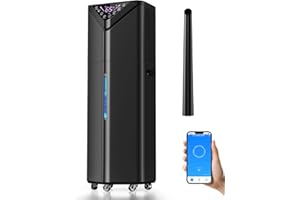 HISWELLE 5Gal Humidifiers for Bedroom Large Room 2800 sq ft, 19L Quiet Humidifiers for Large Room, Floor Humidifier with 6 Mist Mode & Auto 180°Mist Tube for Home Whole House School Office Commercial Plants
