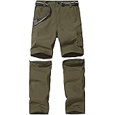 Boy’s Convertible Hiking Pants Lightweight Quick Dry Zip Off Pants for Kids Youth Outdoor UPF 50+ Casual Cargo Trousers