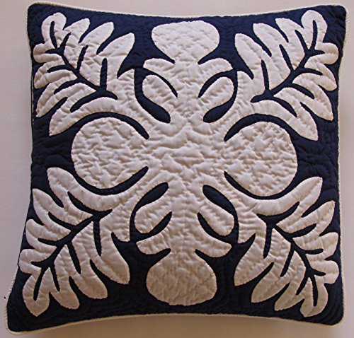 2 Hawaiian Quilt Pillow Covers Cushions 100 Hand Quilted Hand