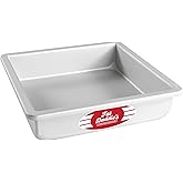 Fat Daddio's PSQ-882 Anodized Aluminum Square Cake Pan, 8 x 2 Inch