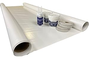classAcustoms Pro-Flex PVC RV Rubber Roof Kit 9.5' X 35' Complete Kit | Rubber Membrane and Adhesives