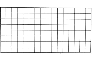 SSWBasics 2' x 4' Wire Grid Panel in Sleek Black - Sturdy Black Grid Wall Panels - Versatile Wire Gridwall Panel for Retail Display, Home Organization, and Wall Panel Decoration - Durable and Stable