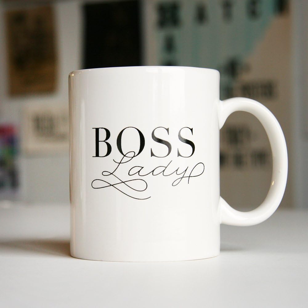 Coffee Mug - Boss lady - Typographic Mug